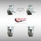 Service Caster 4 Inch Stainless Steel Thermoplastic Caster Set with 2 Brake/Swivel Lock 2 Rigid SCC-SS30S420-TPRRF-TLB-BSL-2-R-2 - alternate 3